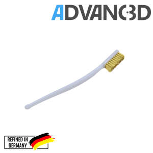 Advanc3D 坚固的清洁刷，用于3D打印机热端，具有温和的黄铜刷毛。