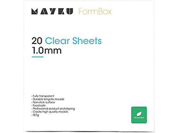 Mayku FormBox 透明薄片 1.0 毫米（20 包）