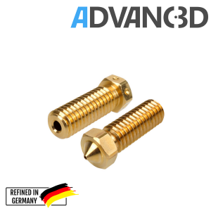 Advanc3D DaVolcano Nozzle aus Messing CuZn37 in 0.6mm...