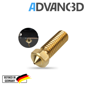 Advanc3D DaVolcano Nozzle aus Messing CuZn37 in 0.8mm für 3.00mm Filament detail