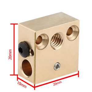 Advanc3D CR-8 Messing Heizblock für Creality Hotends...