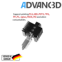 Advanc3D Hotend with changeable socket for Bambulab X1 X1c P1P