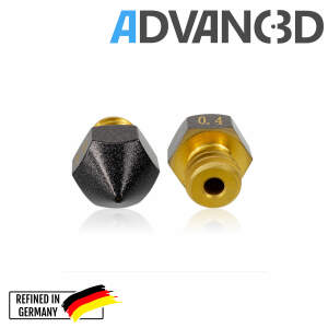 Advanc3D MK8 Teflon Nozzle aus Messing CuZn37 für...