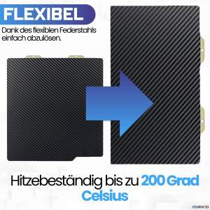 Advanc3D Flexible Druckplatte mit PET und PEI Schicht...