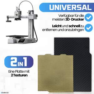 Advanc3D Flexible Druckplatte mit PET und PEI Schicht für Bambu Lab A1 mini