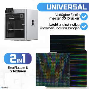 Advanc3D Flexible Druckplatte mit H1H Schicht für Bambu Lab A1 X1 X1C P1P