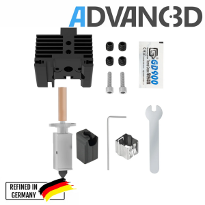 Advanc3D Hotend V2 with interchangeable nozzle for Bambu Lab X1 X1c P1P