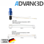 Advanc3D V6 hotend vaihtosuuttimella 3D-tulostimille Bambu Labin suunnittelussa.