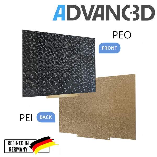 Advanc3D Flexible Druckplatte mit PEO und PEI Schicht für 230x257mm Ghost 6 3D Drucker