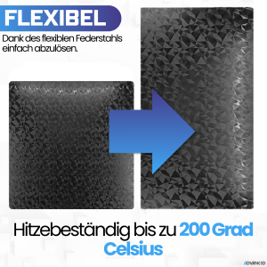Advanc3D Flexibel tryckplatta med PEO och PEI lager f&ouml;r 235x235mm 3D skrivare