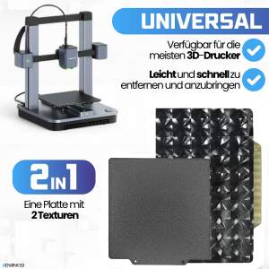 Advanc3D Flexible Druckplatte mit PED und PEI Schicht für 235x235mm 3D Drucker