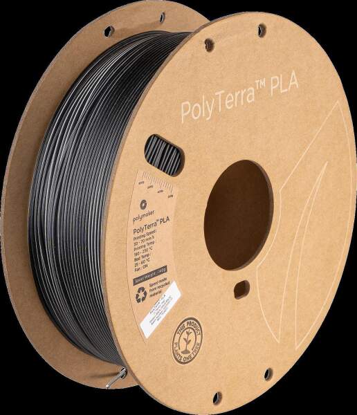 Polymaker Polyterra PLA Dual Color 3D-Druck Filament 1,75 mm 1 kg Shadow Black