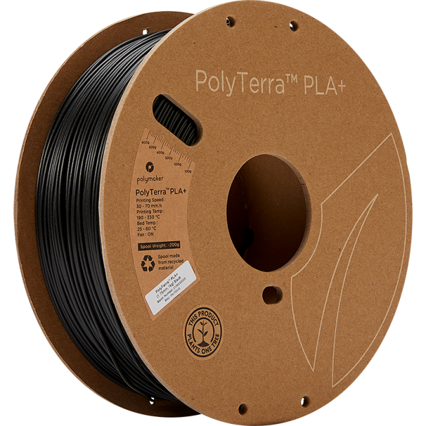 Polymaker PolyTerra PLA+ 3D-Drucker Filament 1,75 mm 1kg Weiß umweltfreundlich