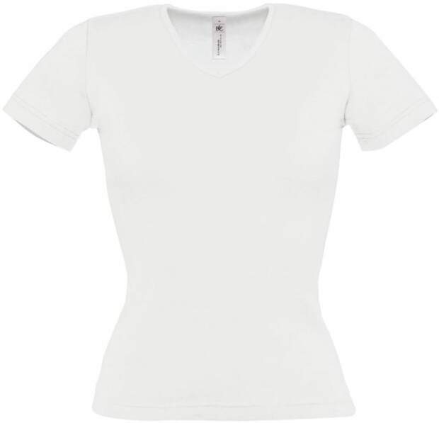 B&C | Watch /women Damen Ripp V-Ausschnitt T-Shirt