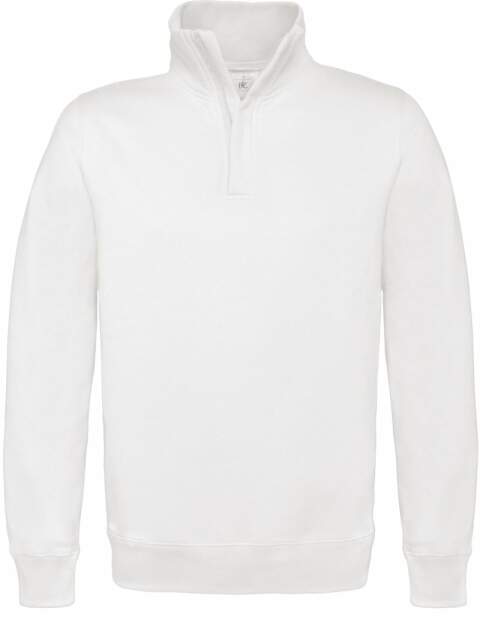 B&C | ID.004 80/20 Sweater mit 1/4 Zip