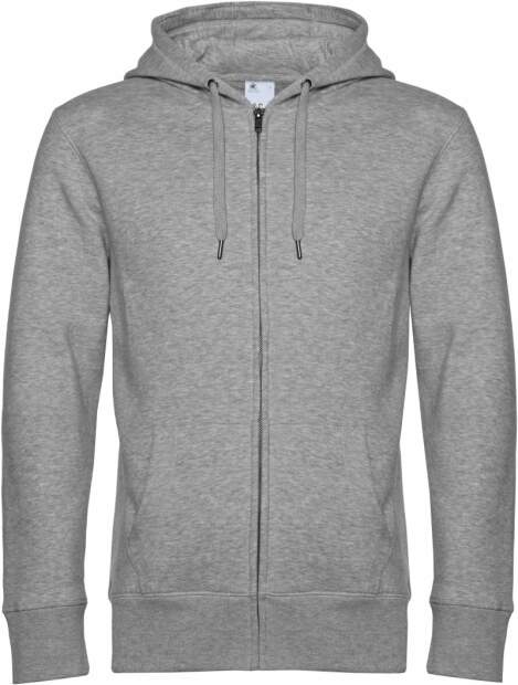 B&C | KING Zipped Hood_° Herren Kapuzen Sweatjacke