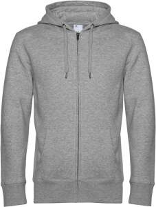 B&C | KING Zipped Hood_° Herren Kapuzen Sweatjacke