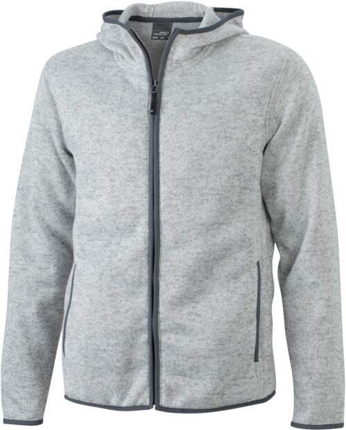 James & Nicholson | JN 589 Herren Strickfleece Kapuzenjacke