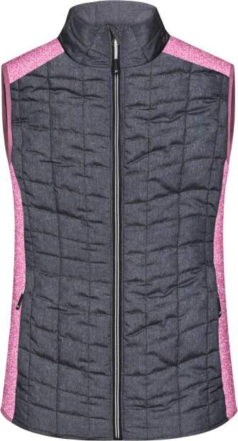 James & Nicholson | JN 739 Damen Hybrid Strickfleece Gilet