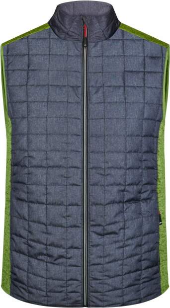 James & Nicholson | JN 740 Herren Hybrid Strickfleece Gilet