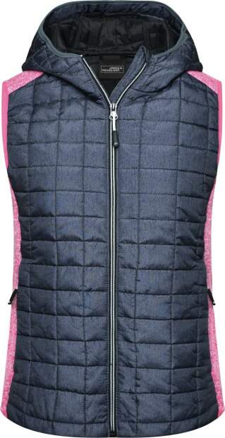 James & Nicholson | JN 767 Damen Hybrid Strickfleece Gilet