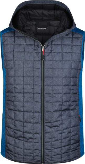 James & Nicholson | JN 768 Herren Hybrid Strickfleece Gilet