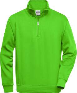 James & Nicholson | JN 831 Workwear Sweater mit 1/4 Zip