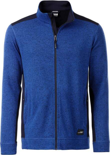 James & Nicholson | JN 862 Herren Workwear Strickfleece Jacke - Strong