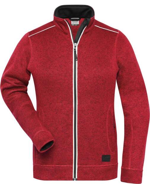 James & Nicholson | JN 897 Damen Workwear Strickfleece Jacke - Solid