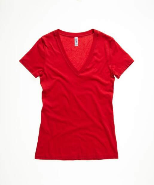 Bella + Canvas | 6035 Damen Jersey Deep V-Ausschnitt T-Shirt