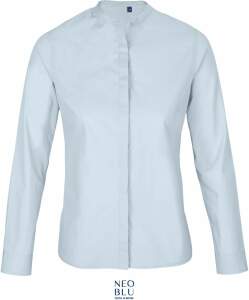 NEOBLU | Bart Women Popeline Bluse mit Maokragen langarm