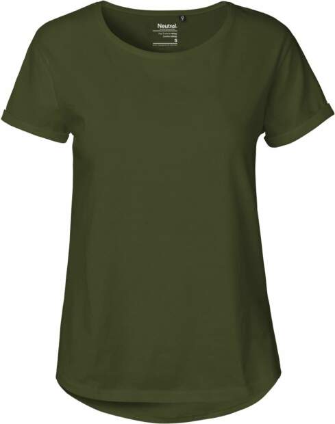 Neutral | O 80012 Damen Bio T-Shirt mit Umschlag