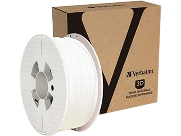 Verbatim PLA 1.75mm White 1kg 3D printer filament for precise prints