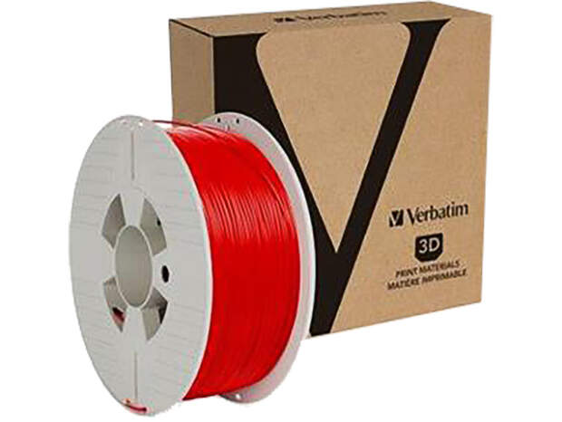 Verbatim PLA 1,75mm rood 1kg 3D printer filament voor nauwkeurige printresultaten