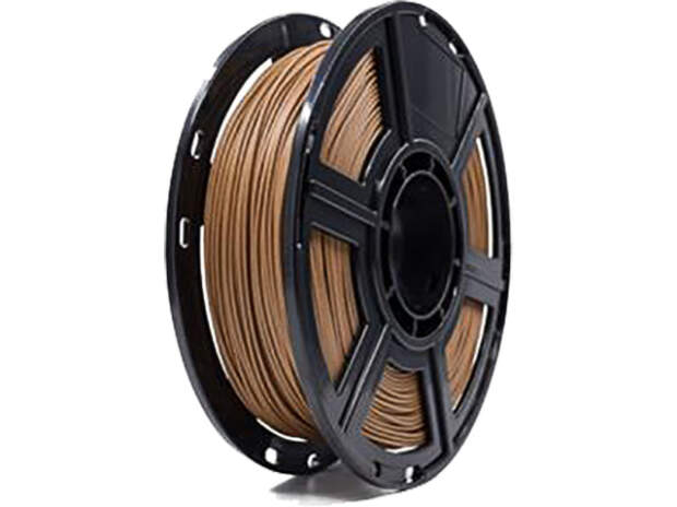 FLASHFORGE Wood Filament 1,75 mm Dark 0,5 kg til 3D-printere, høj kvalitet