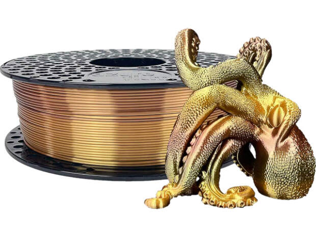 AzureFilm Silk Amber 1,75mm 1kg 3D Drucker Filament für präzise Drucke