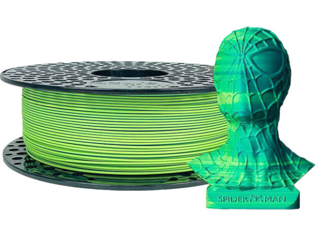 AzureFilm PLA 1,75 mm Dual Blue-Green 1 kg 3D-skrivarfilament för exakta utskrifter