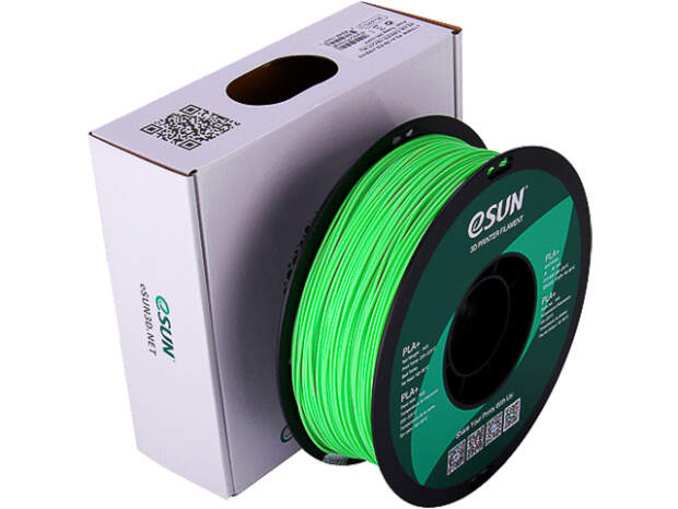 eSUN PLA+ 1,75 mm Peak Green 1 kg filament för 3D-skrivare för exakta utskrifter