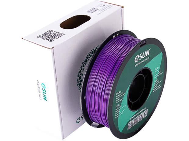 eSUN PLA+ 1,75mm Purple 1kg 3D printer filament voor nauwkeurige prints