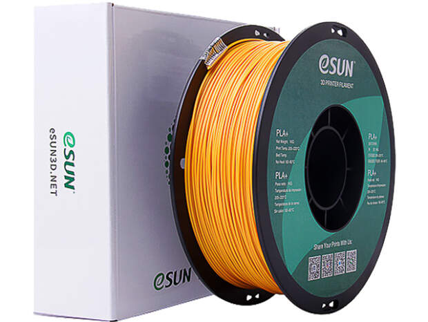 eSUN PLA+ 1,75mm Gold 1kg 3D Drucker Filament für präzise Druckergebnisse