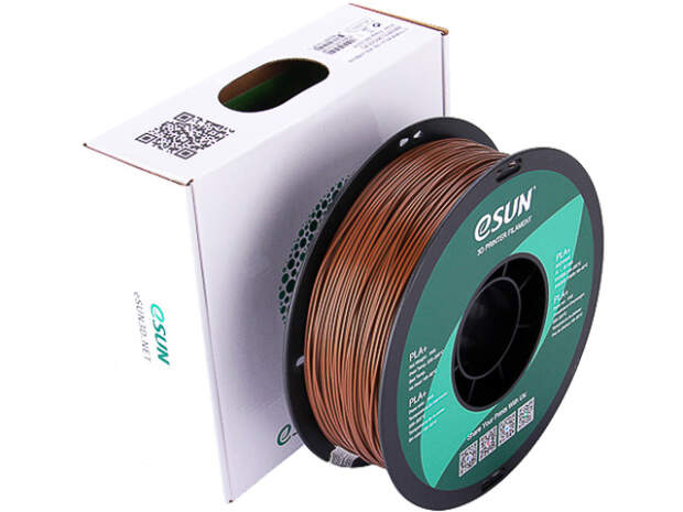 eSUN PLA+ 1.75mm Brown 1kg 3D printer filament for precise prints