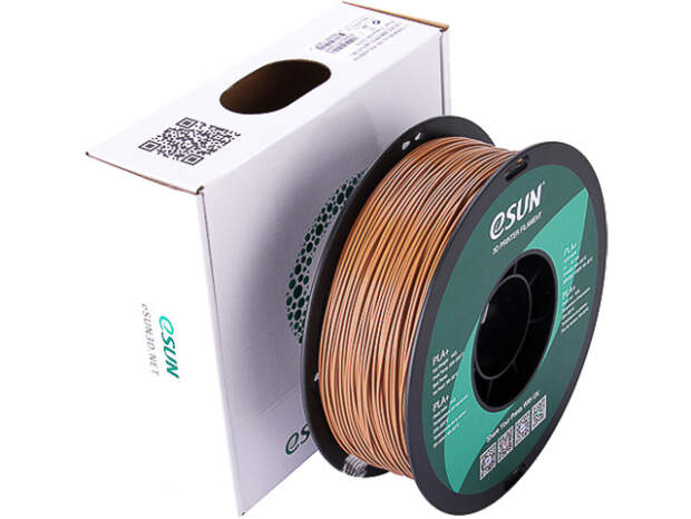 eSUN PLA+ 1.75mm Filament Light Brown 1kg - 3D-printmateriale af høj kvalitet