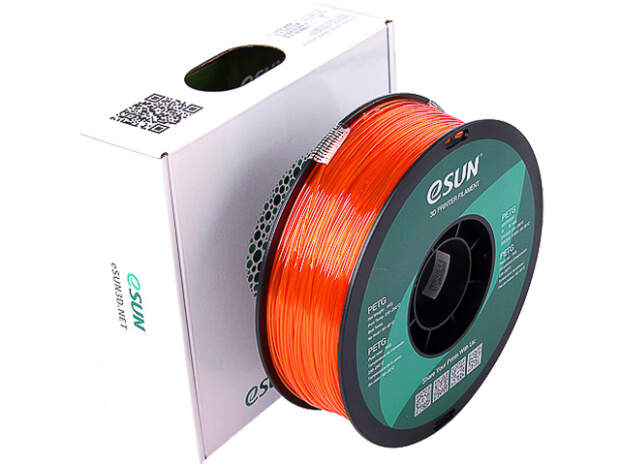 eSUN PETG 1,75mm Orange 1kg 3D printer filament voor nauwkeurige prints