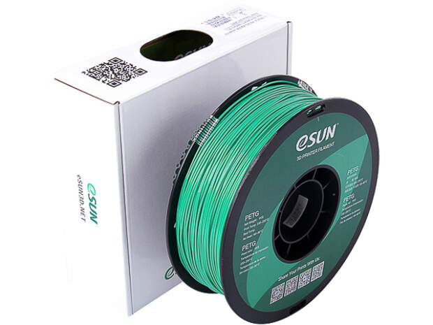 eSUN PETG 1.75mm Filament Solid Green 1kg - Högkvalitativt material för 3D-utskrift