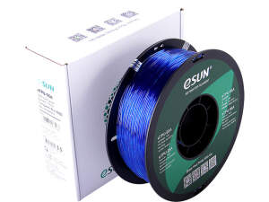 eSUN ETPU-95A 1,75mm Transparent Blau 1kg 3D Druck...