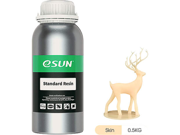 eSUN UV/LCD Standard Resin Beige 1kg - 405nm 3D-printer resin til præcisionsudskrivning