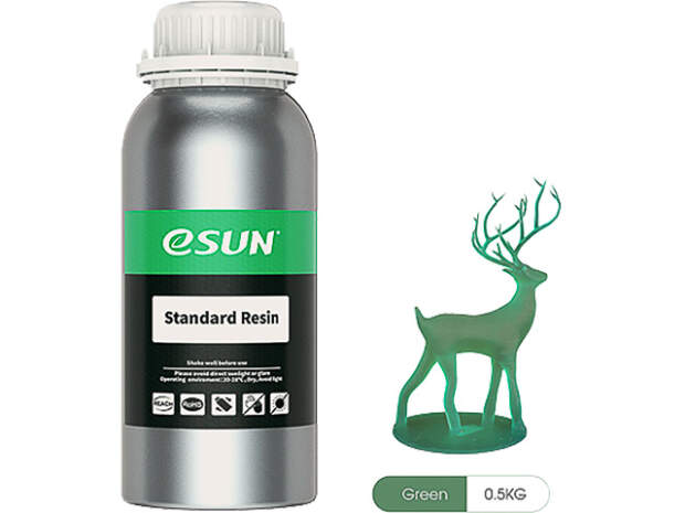 eSUN UV/LCD Standard Green 1kg 3D Drucker Resin 405nm für präzise Modelle