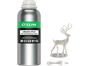 eSUN UV/LCD eResin PLA Transparant 1kg - Hoogwaardige 3D...