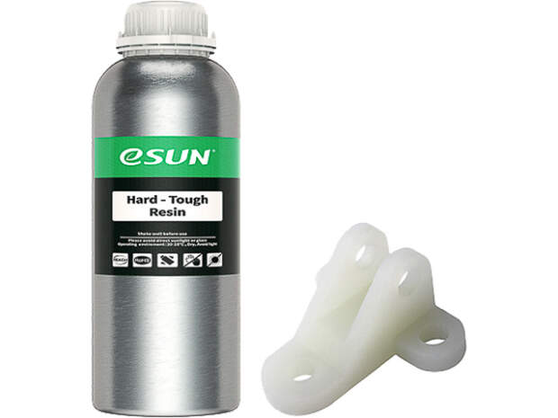 eSUN UV/LCD Hard Tough White 1kg 3D-print resin 405nm til præcise modeller