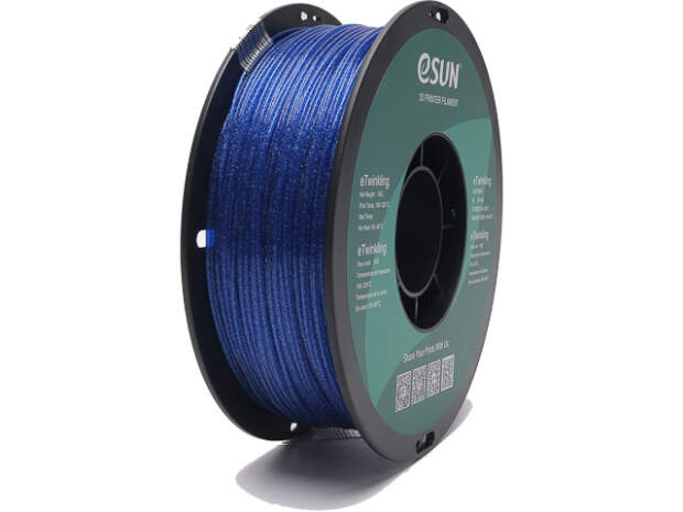 eSUN eTwinkling 1.75mm Blue 1kg 3D printer filament for precise prints